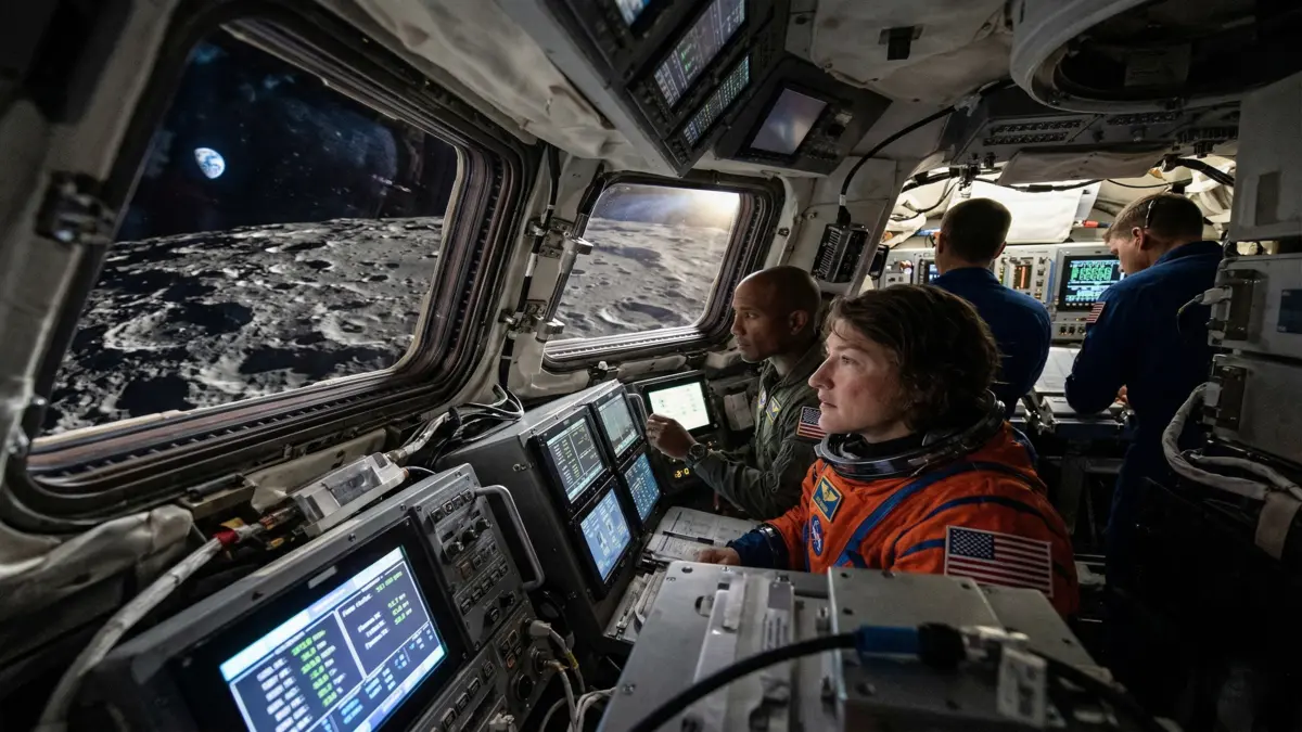 Nasa artemis ii görevi orion uzay aracı ay'ın arka yüzü yakın geçişi ve mesafe rekoru anı