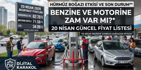 20 nisan 2026 güncel akaryakıt fiyatları: benzin ve motorine zam var mı?