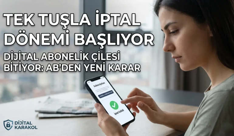 Dijital platformlarda tek tuşla abonelik i̇ptali dönemi başlıyor