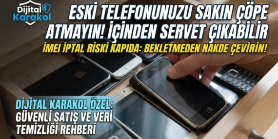 Çekmecede bekleyen telefonlar i̇çin 1 yıl uyarısı: kaydı silinmeden nakde çevirin!