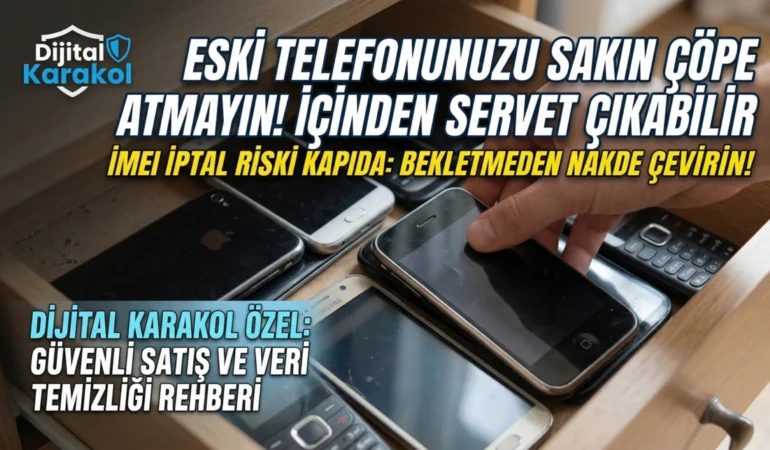 Çekmecede bekleyen telefonlar i̇çin 1 yıl uyarısı: kaydı silinmeden nakde çevirin!