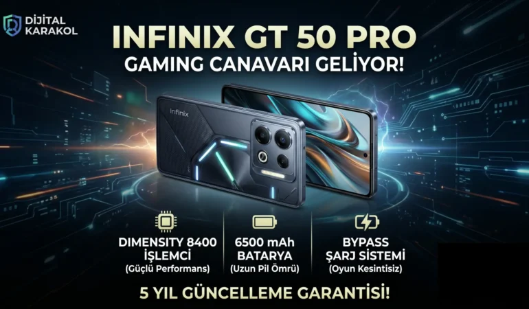 Infinix gt 50 pro özellikleri belli oldu: dimensity 8400 i̇şlemci ve 6500 mah batarya