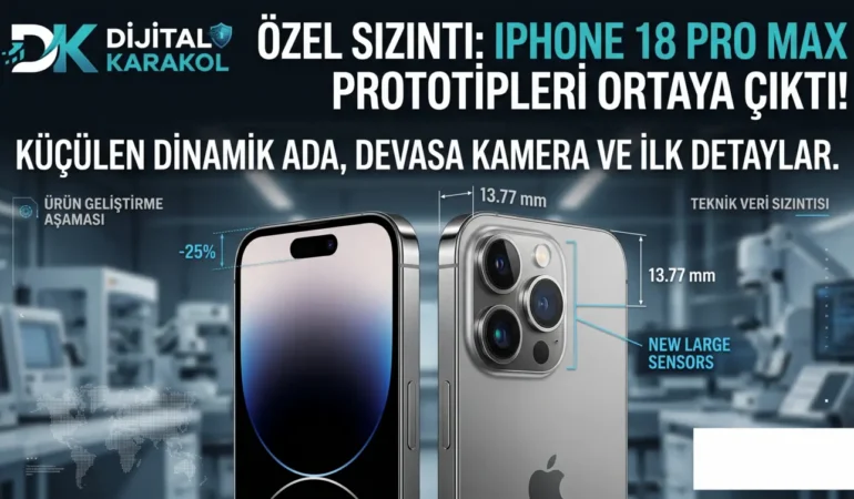 Iphone 18 pro max sızdırıldı: küçülen dinamik ada ve yeni kamera boyutları