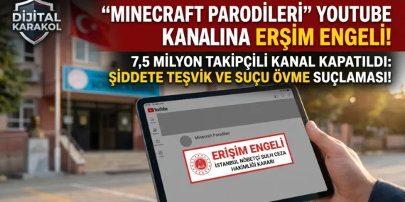 Başsavcılık düğmeye bastı: minecraft parodileri i̇çin erişim engeli kararı
