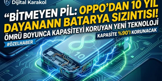 Oppo yeni batarya teknolojisi: 10 yıl kapasite kaybetmeyen pil sızdırıldı