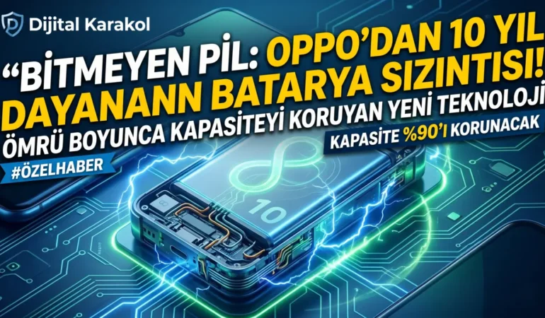 Oppo yeni batarya teknolojisi: 10 yıl kapasite kaybetmeyen pil sızdırıldı