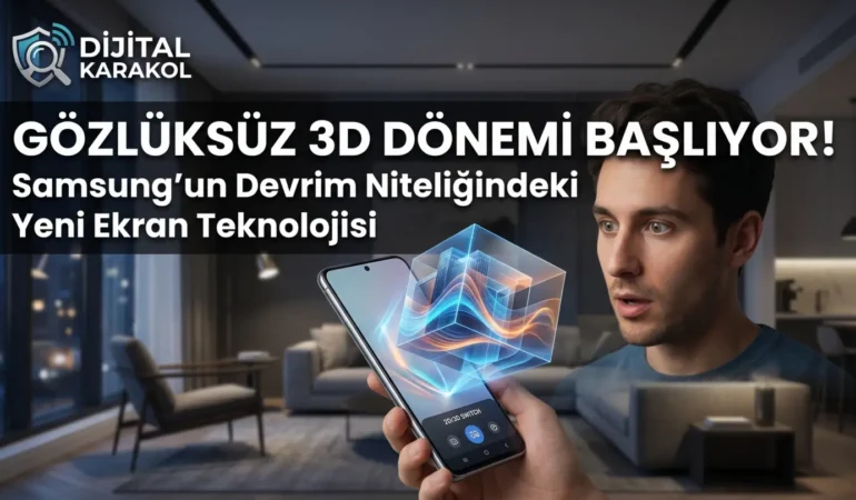 Samsung gözlüksüz 3d ekran teknolojisi: akıllı telefonlarda 2d ve 3d geçişi