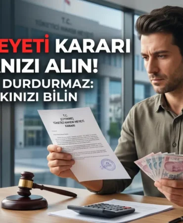 Tüketici hakem heyeti kararı sonrası firmanın itirazına rağmen başlatılan icra takibi ve para iadesi sürecini temsil eden haber görseli.