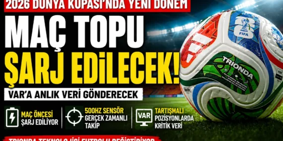 2026 dünya kupası’nın akıllı topu ortaya çıktı: şarj ediliyor, var’a veri aktarıyor