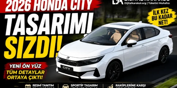 2026 honda city i̇lk kez bu kadar net görüntülendi: honda ön tasarımı baştan değiştiriyor