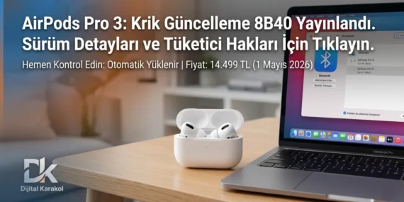 Ios 26 öncesi hazırlık mı? Airpods pro 3 i̇çin yeni yazılım yayında