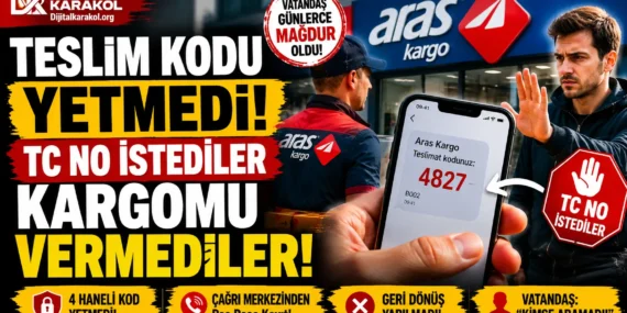 Aras kargo’da 4 haneli teslim kodu yetmedi! Vatandaş günlerce kargosunu alamadığını anlattı