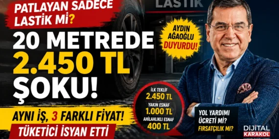 Patlayan sadece lastik mi? 20 metrelik mesafeye i̇stenen ücret tepki çekti
