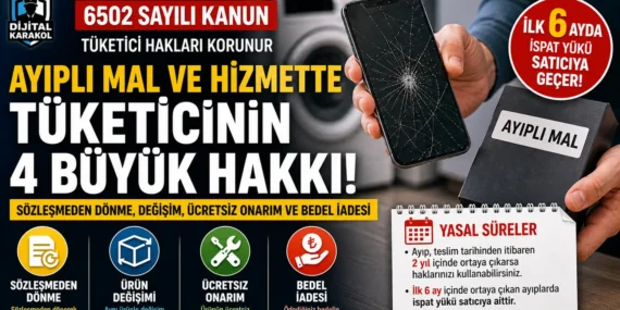 Ayıplı mal hakları: kusurlu ürünlerde tüketici i̇adesi ve değişim şartları