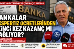 Tüketiciler birliği genel başkanı mahmut şahin, bankaların ekspertiz ücretleri üzerinden ikinci kez kazanç sağladığı iddialarıyla ilgili açıklamalarda bulunuyor
