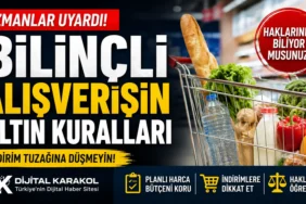 Bilinçli alışverişin altın kurallarını anlatan dijital karakol manşet görseli