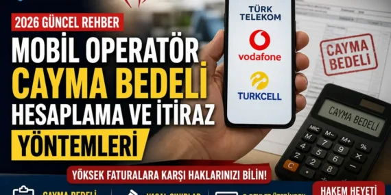 Mobil operatör cayma bedeli hesaplama ve i̇tiraz yöntemleri 2026