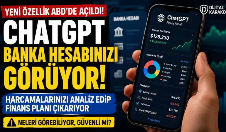 Chatgpt’ye banka hesabı bağlanıyor: harcamalarınızı analiz edip tavsiye verecek