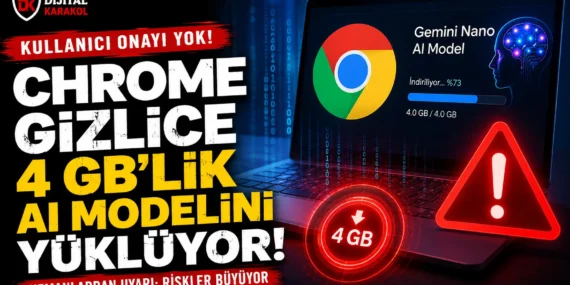 Google chrome gizlice 4 gb yapay zeka modeli yüklüyor: gemini nano tartışması büyüyor