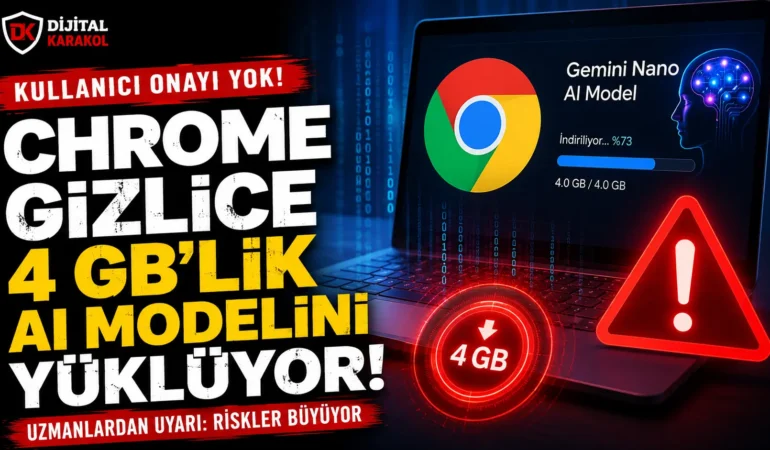 Google chrome gizlice 4 gb yapay zeka modeli yüklüyor: gemini nano tartışması büyüyor
