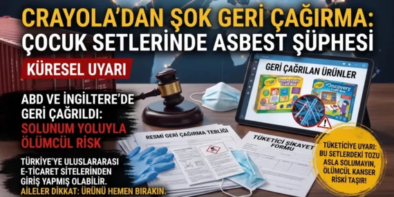 Crayola ürün geri çağırma kararı: çocuk hobi setlerinde asbest riski