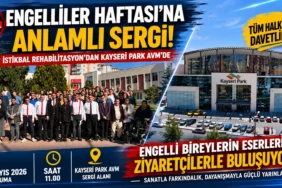 Kayseri’de engelliler haftası kapsamında düzenlenen anlamlı sergide engelli bireyler ve katılımcılar toplu fotoğraf çekiminde bir araya geldi.