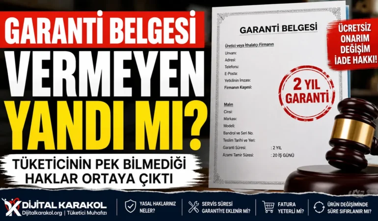 Garanti belgesi vermeyen yandı mı? Tüketicinin pek bilmediği haklar ortaya çıktı