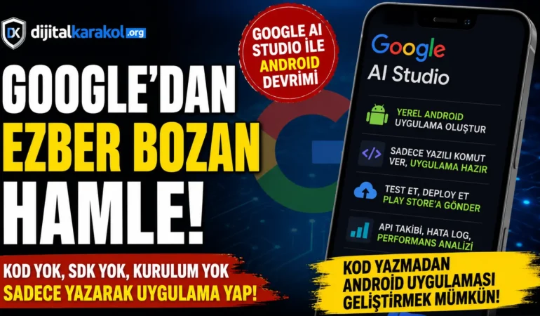 Kod bilmeyenler i̇çin yeni dönem: google ai studio uygulamayı yazıyor, siz sadece anlatıyorsunuz