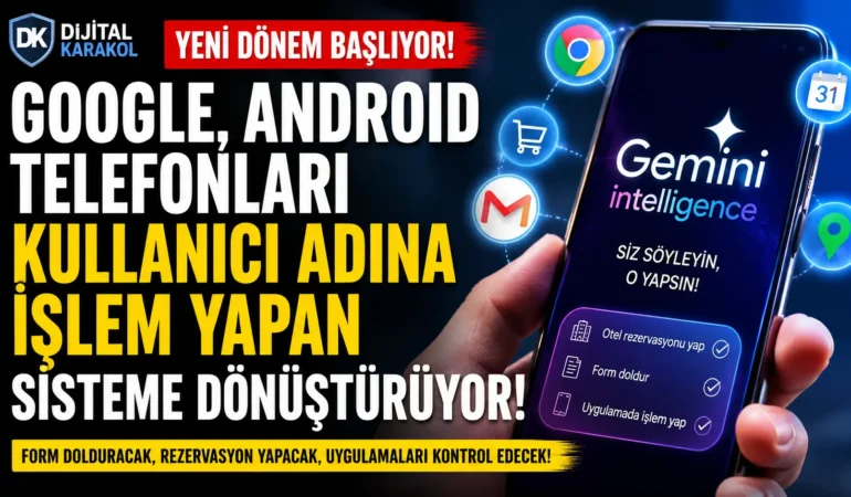 Google, android telefonları kullanıcı adına i̇şlem yapan sisteme dönüştürüyor
