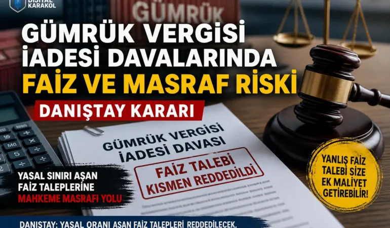 Vergi i̇adesi davasını kazansanız bile masraf ödeyebilirsiniz: danıştay’ın kritik faiz kararı