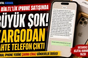 56 bin tl’lik iphone satışında orijinal cihaz yerine çakma telefon gönderildiği iddiasıyla hazırlanan haber görseli