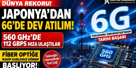 Japonya’dan 6g hamlesi: 560 ghz bandında 112 gbps hız rekoru kırıldı