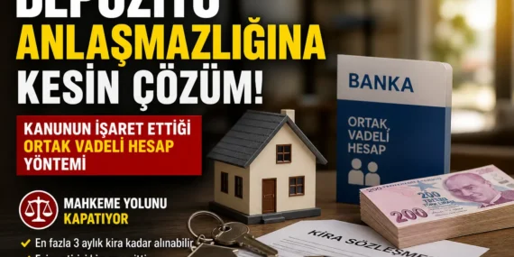 Depozito anlaşmazlığına kesin çözüm: kanunun i̇şaret ettiği ortak vadeli hesap yöntemi