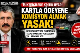 Tüketiciler birliği genel başkan vekili nesih tanrıverdi, kredi kartıyla ödeme yapan tüketiciden komisyon alınmasının yasal boyutunu anlattı.