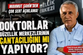 Mahmut şahin, merdiven altı güzellik merkezleri ve “çantacı doktor” iddialarıyla ilgili açıklama yaparken