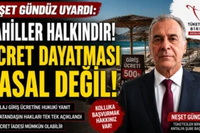 Tüketiciler birliği antalya şube başkanı neşet gündüz, plaj giriş ücretleri ve sahil işgalleriyle ilgili vatandaşın yasal haklarını açıkladı.