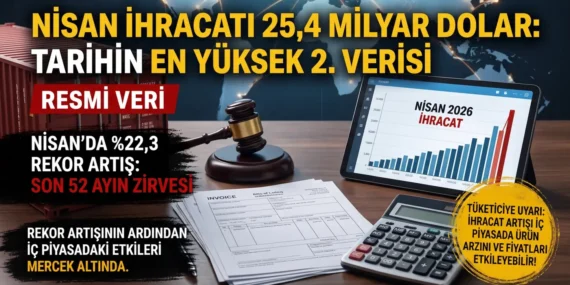 Nisan ayı ihracat rakamları açıklandı: cumhuriyet tarihinin ikinci en yüksek seviyesi