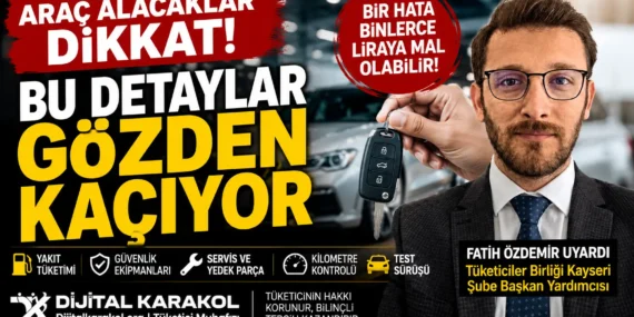 Fatih özdemir uyardı: otomobil alırken dikkat edilmesi gereken detaylar gözden kaçıyor