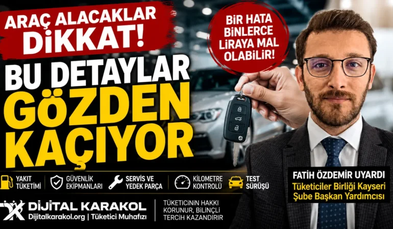 Fatih özdemir uyardı: otomobil alırken dikkat edilmesi gereken detaylar gözden kaçıyor