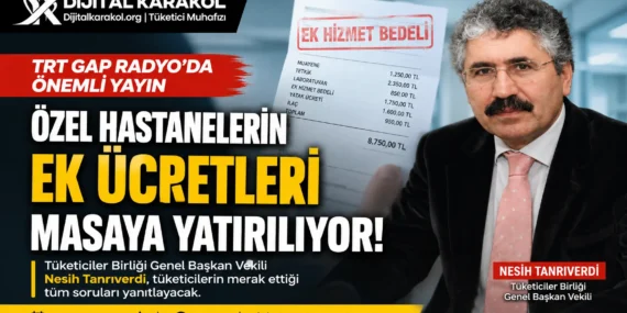 Özel hastanelerin aldığı ek ücretler trt gap radyo’da masaya yatırılıyor