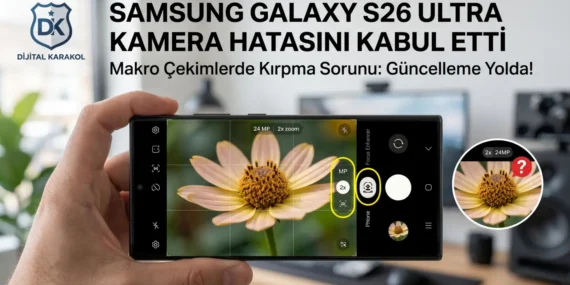 Samsung galaxy s26 ultra kamera hatası: makro çekimlerde kırpma sorunu ve çözümü
