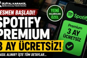 Spotify premium 3 ay ücretsiz kampanyasını anlatan dijital karakol manşet görseli