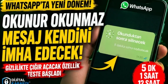 Whatsapp’a “okunduktan sonra silinen mesaj” özelliği geliyor: yeni gizlilik sistemi testte