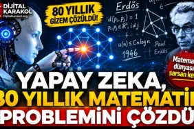 Openai yapay zekâ modeli, 80 yıldır çözülemeyen erdős matematik problemini çözerken oluşturulan teknoloji temalı manşet görseli