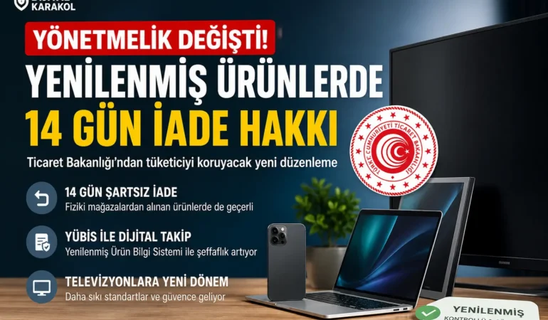 Ticaret bakanlığı yenilenmiş ürün yönetmeliği değişti: 14 gün i̇ade hakkı