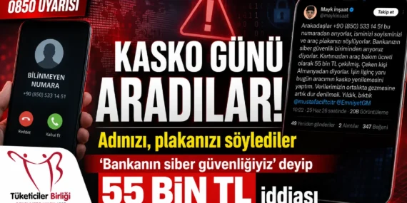 “bankanın siber güvenliği” diyerek aradılar: 55 bin tl i̇ddiası sosyal medyada büyüdü