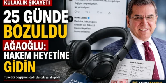 Yeni alınan kulaklıkta değişim krizi: aydın ağaoğlu’ndan “hakem heyetine başvur” yanıtı