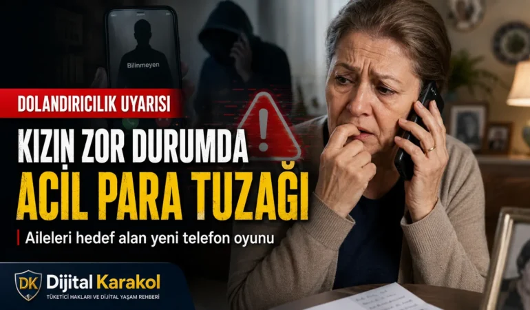 Acil para dolandırıcılığı uyarısı: “kızın zor durumda” diyerek aileleri hedef alıyorlar