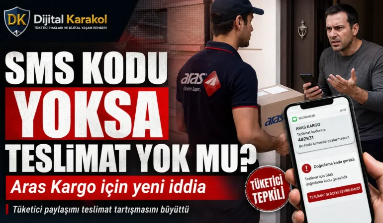Sms kodu alamayan tüketici kargosunu teslim alamıyor mu? Aras kargo i̇çin yeni i̇ddia