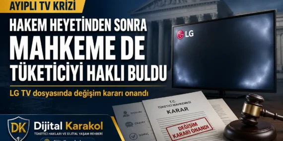 Hakem heyeti tüketiciyi haklı buldu, firma mahkemeye gitti: karar değişmedi